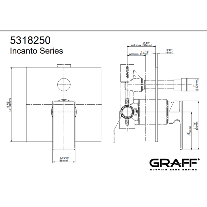 Element zewnętrzny Graff Incanto baterii natryskowej chrom E-7090-LM55N-PC-T