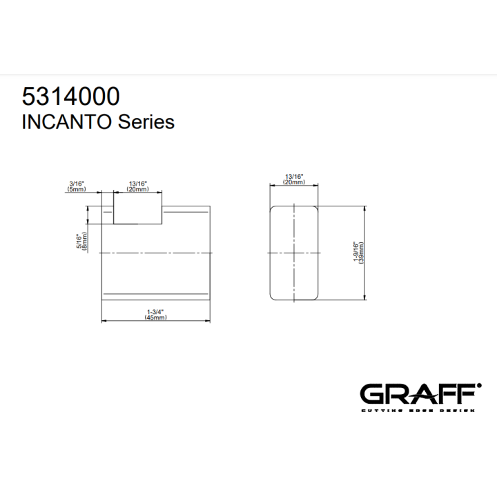 Haczyk na ręcznik Graff Incanto chrom E-9804-PC