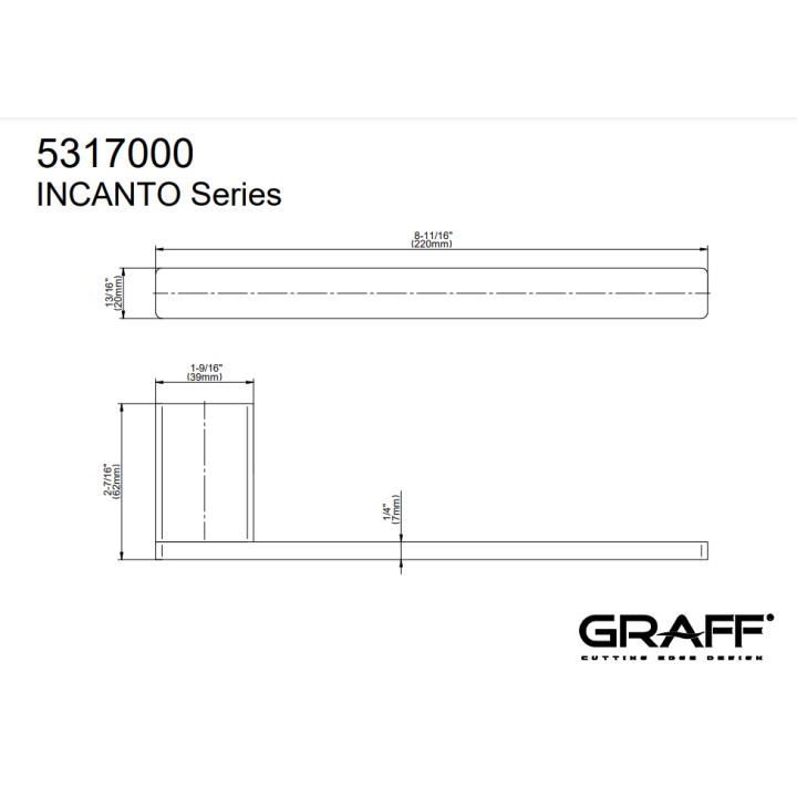 Wieszak na ręcznik Graff Incanto chrom E-9805-PC