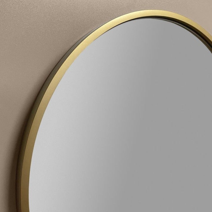 LUSTRO SCANDI SLIM – OKRĄGŁE ZŁOTE 100cm GieraDesign SCD/SL/G/100