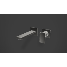 Bateria umywalkowa Graff Sade podtynkowa z wylewką 19 cm E-3635-LM36W-PC-T