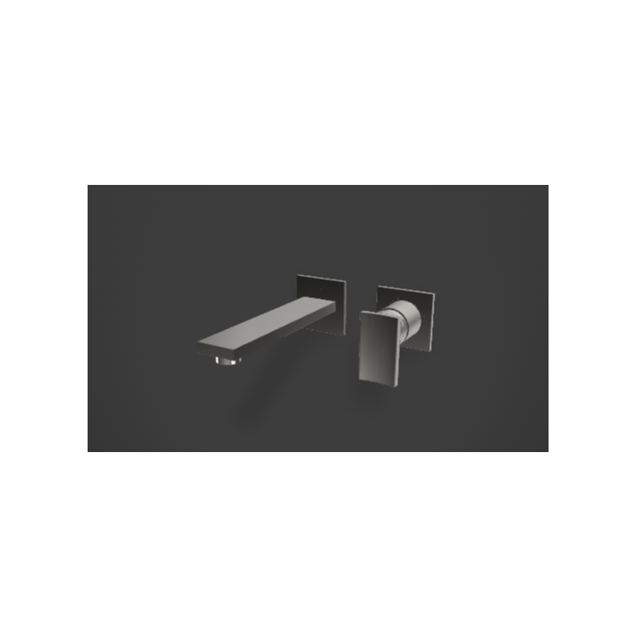 Bateria umywalkowa Graff Sade podtynkowa z wylewką 19 cm E-3635-LM36W-PC-T