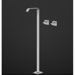 Bateria umywalkowa Graff Sade podłogowa chrom E-3615-C14U-T