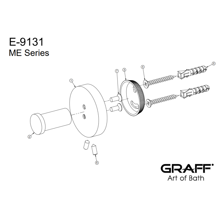Haczyk Graff M.E. chrom E-9131-PC