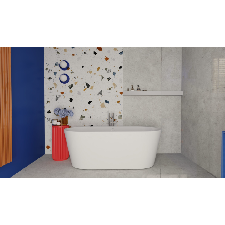 Akrylowa wanna AD naturalnie RONGBUK EVO 140 cm wolnostojąca AWW-012-140ZP