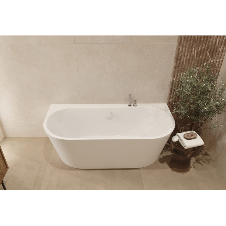 Akrylowa wanna przyścienna AD naturalnie GAULI UNI 160 cm AWW-004-160NPP
