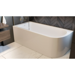 Akrylowa wanna narożna AD naturalnie UPSALA LINE lewa 140cm AWW-009-140ZP-L