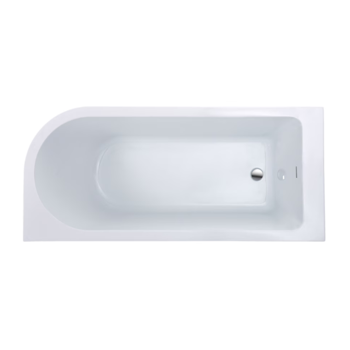 Akrylowa wanna narożna AD naturalnie UPSALA LINE lewa 140cm AWW-009-140ZP-L