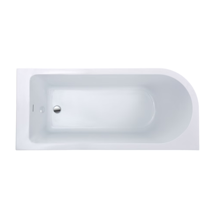 Akrylowa wanna narożna AD naturalnie UPSALA LINE prawa 140cm AWW-009-140ZP-P