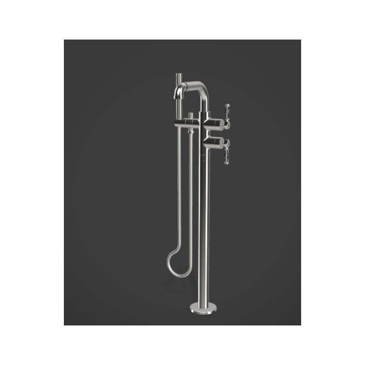 Bateria wannowa Graff Vintage podłogowa chrom E-11354-LM56B-PC-T