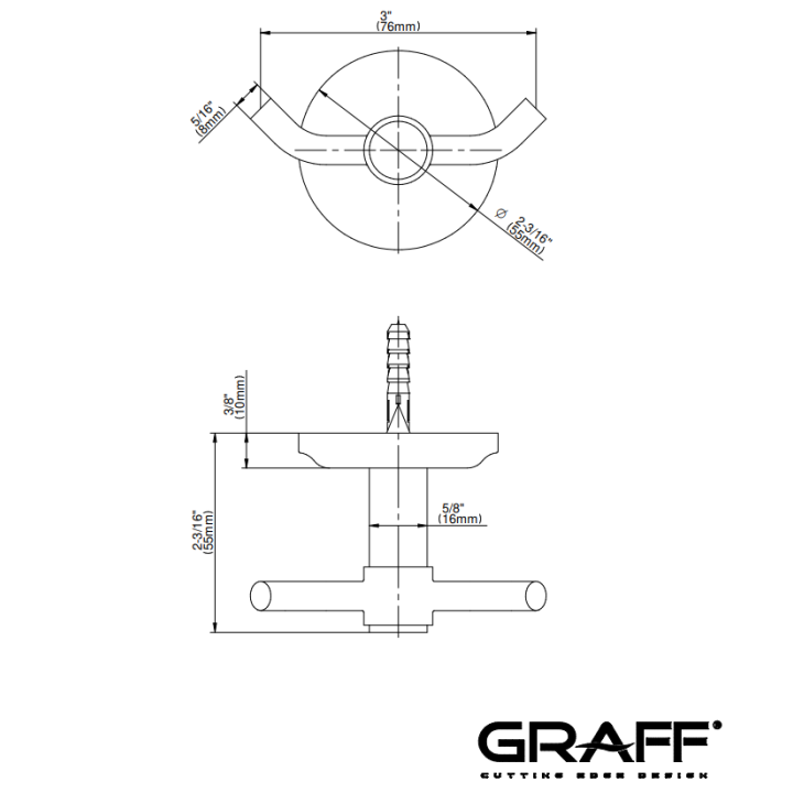 Haczyk na ręcznik Graff Vintage chrom E-19104-PC