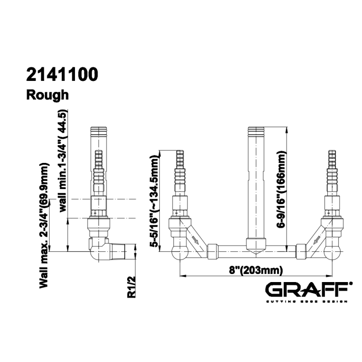 Element podtynkowy Graff do baterii E-1005