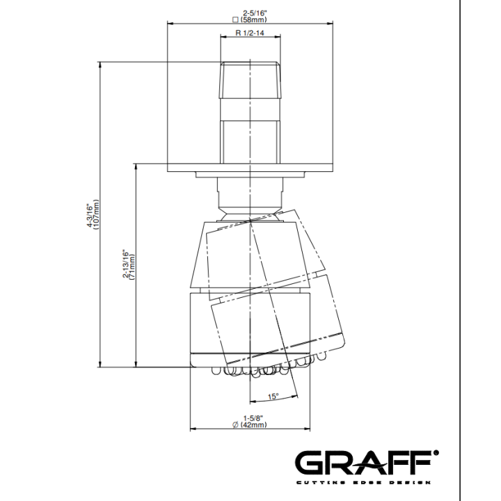 Dysza Graff Finezza Uno chrom E-8491-PC