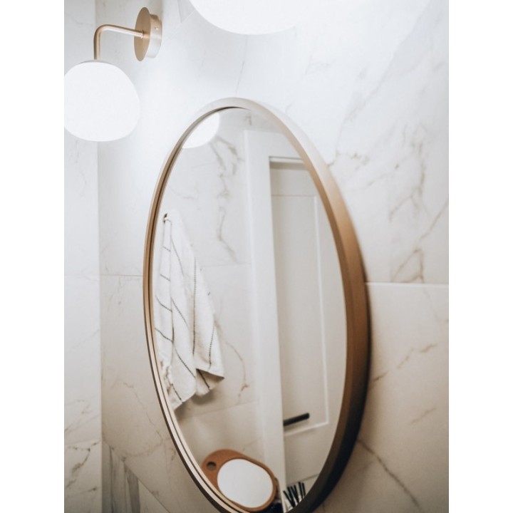 LUSTRO SCANDI SLIM – OKRĄGŁE ZŁOTE 120cm GieraDesign SCD/SL/G/120