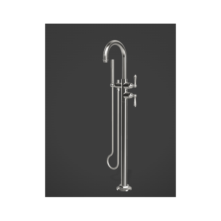 Bateria wannowa Graff Camden High-flow montowana na podłodze chrom E-6957-LM48N-PC-T