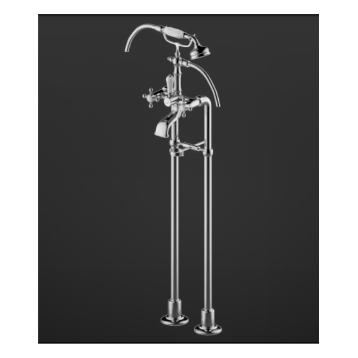 Bateria wannowa Graff Adley podłogowa chrom E-3895-C2-PC