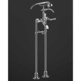 Bateria wannowa Graff Adley podłogowa chrom E-3896-LM34-PC