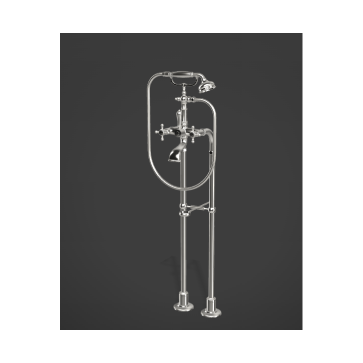 Bateria wannowa Graff Adley podłogowa chrom E-3896-C2-PC