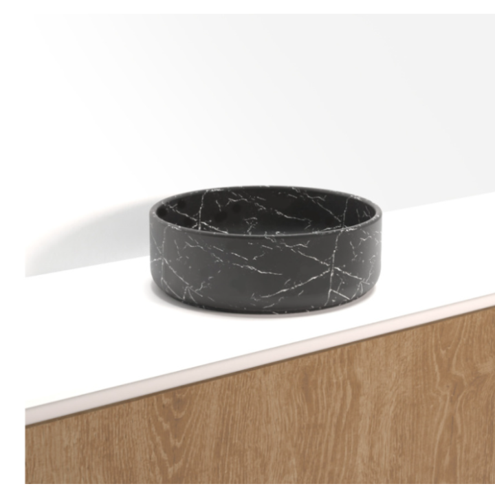 Umywalka nablatowa RIHO MARBLE BOWLS marble black W031005M01