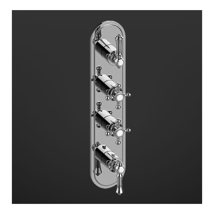 Element zewnętrzny Graff Adley do baterii natryskowej chrom Trim only E-8088-ALM15C2-PC-T