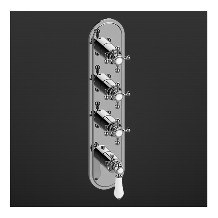 Element zewnętrzny Graff Adley do baterii natryskowej chrom Trim only E-8088-LC1C2-PC-T