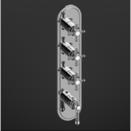 Element zewnętrzny Graff Adley do baterii natryskowej chrom Trim only E-8088-LM15C2-PC-T