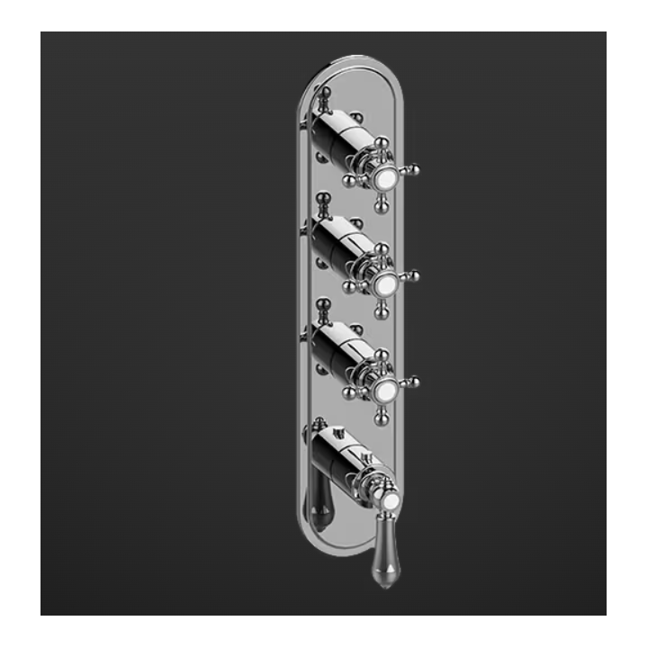 Element zewnętrzny Graff Adley do baterii natryskowej chrom Trim only E-8088-LM34C2-PC-T