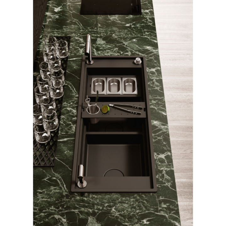 Zlewozmywak ELLECI MIXOLOGY keratek black K86 LKM59086FIXCI