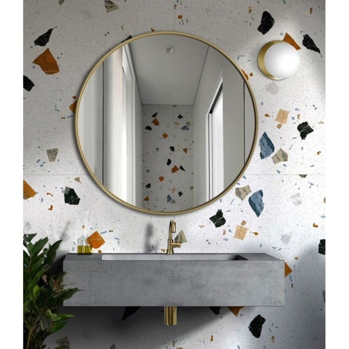 LUSTRO SCANDI SLIM – OKRĄGŁE ZŁOTE 130cm GieraDesign SCD/SL/G/130