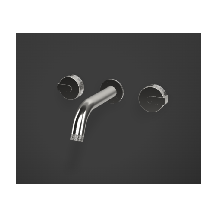 Element zewnętrzny Graff MOD+ baterii umywalkowej ściennej z wylewką 19,1 cm chrom E-11530-R1PC-L1PC-PC-T
