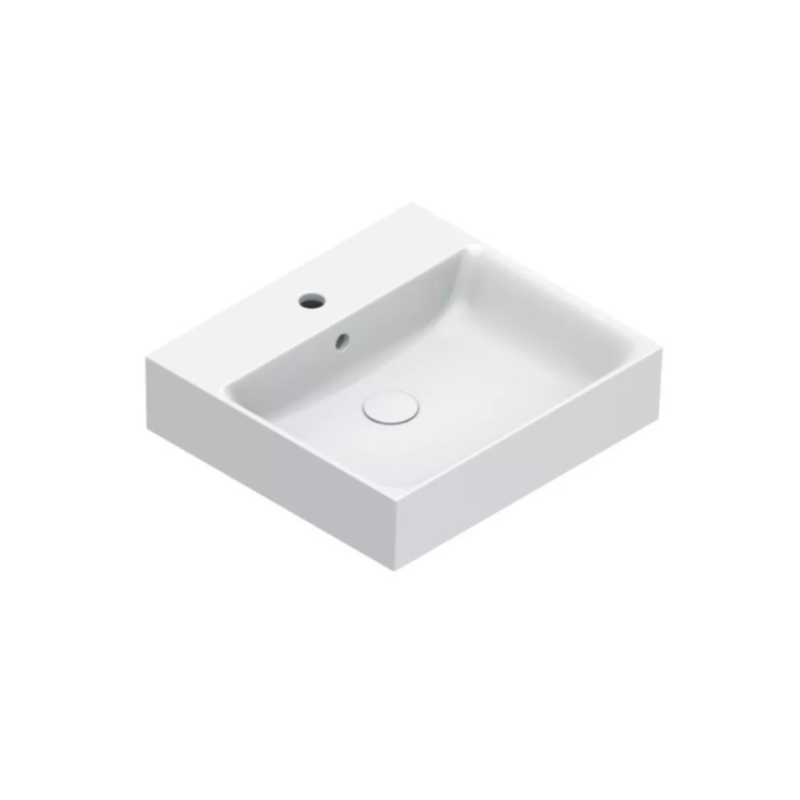 Umywalka wisząca/nablatowa Catalano Premium 50x47 cm bez otw. na baterię Bianco Satinato 0220500021