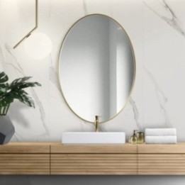 LUSTRO SCANDI SLIM OWALNE ZŁOTE 40x60cm GieraDesign SCO/SL/G/40x60