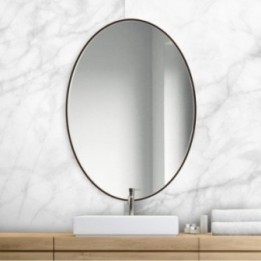 LUSTRO SCANDI SLIM OWALNE CZARNE 50x75cm GieraDesign SCO/SL/B/50x75