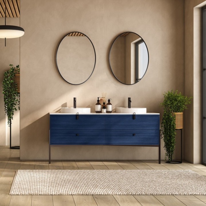 LUSTRO SCANDI SLIM OWALNE CZARNE 50x75cm GieraDesign SCO/SL/B/50x75