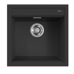 Zlewozmywak Elleci BEST 104, 510 x 510mm G40 Nero LGB10440