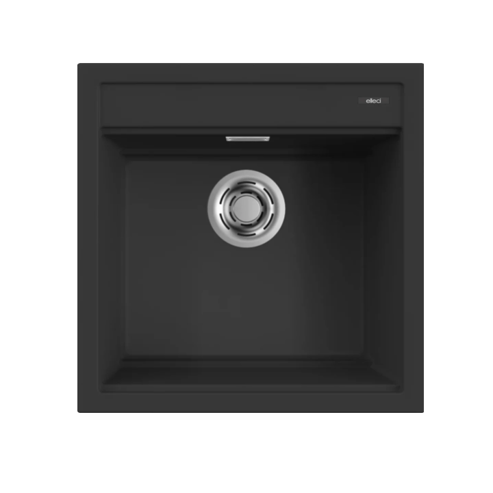 Zlewozmywak Elleci BEST 104, 510 x 510mm G40 Nero LGB10440