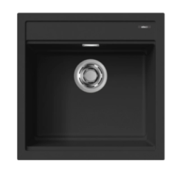Zlewozmywak Elleci BEST 104, 510 x 510mm K86 Black LKB10486