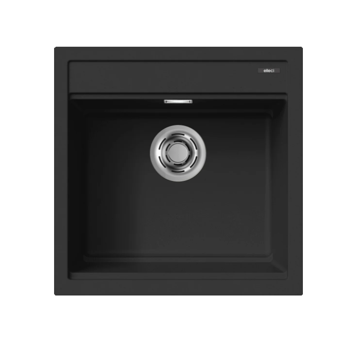 Zlewozmywak Elleci BEST 104, 510 x 510mm K86 Black LKB10486