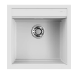 Zlewozmywak Elleci BEST 104, 510 x 510mm K96 White LKB10496