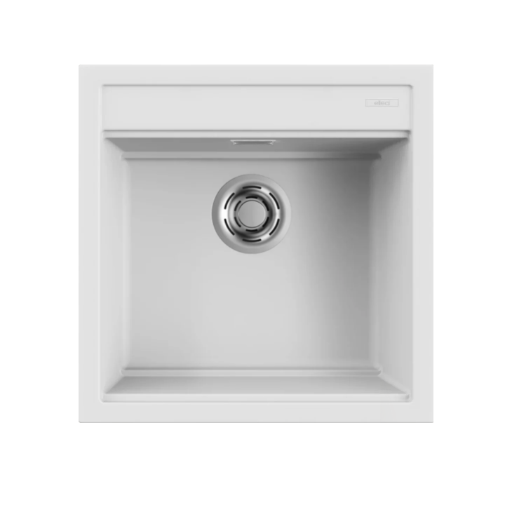 Zlewozmywak Elleci BEST 104, 510 x 510mm K96 White LKB10496