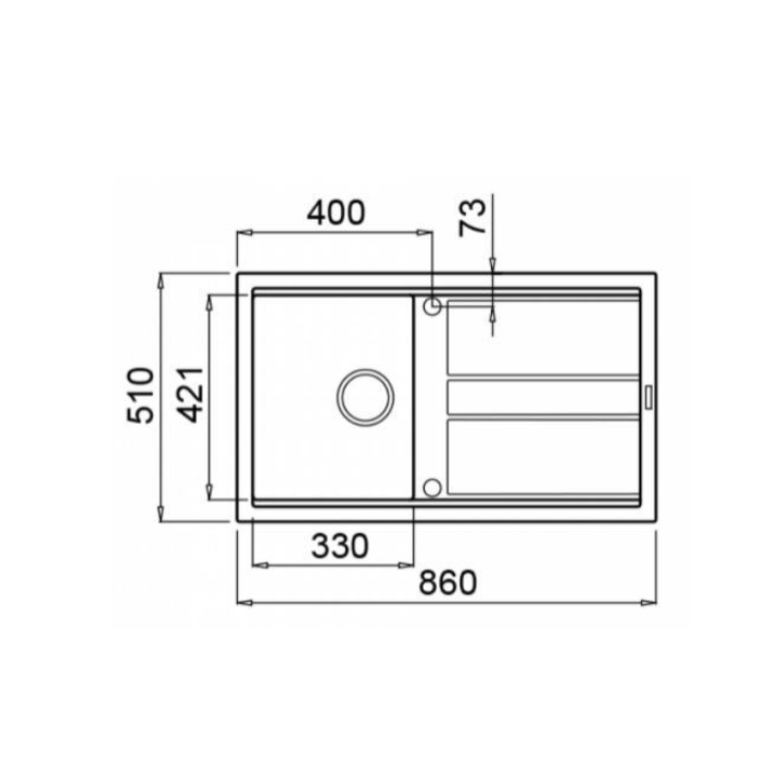 Zlewozmywak Elleci BEST 400 M79 Aluminium LMB40079