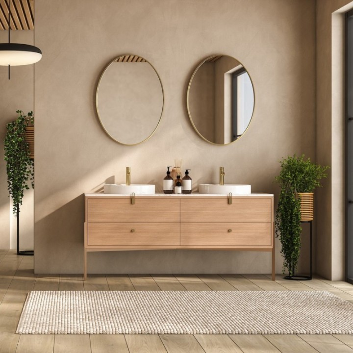 LUSTRO SCANDI SLIM OWALNE ZŁOTE 50x75cm GieraDesign SCO/SL/G/50x75