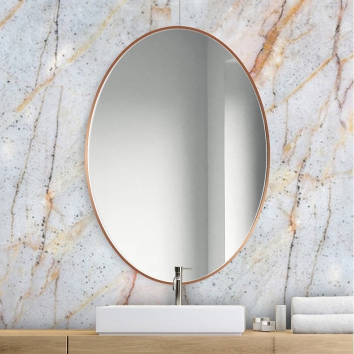 LUSTRO SCANDI SLIM OWALNE MIEDZIANE 50x75cm GieraDesign SCO/SL/M/50x75