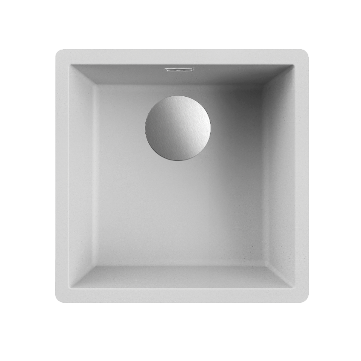 Zlewozmywak Elleci DYNAMO 102 456x456mm G68 Bianco LGZ10268FIXCI