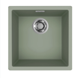 Zlewozmywak Elleci ZEN 102 456x456mm K82 Sage Green LKZ10282BKM