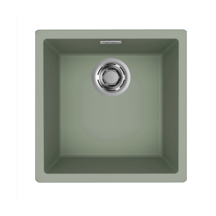 Zlewozmywak Elleci ZEN 102 456x456mm K82 Sage Green LKZ10282BKM