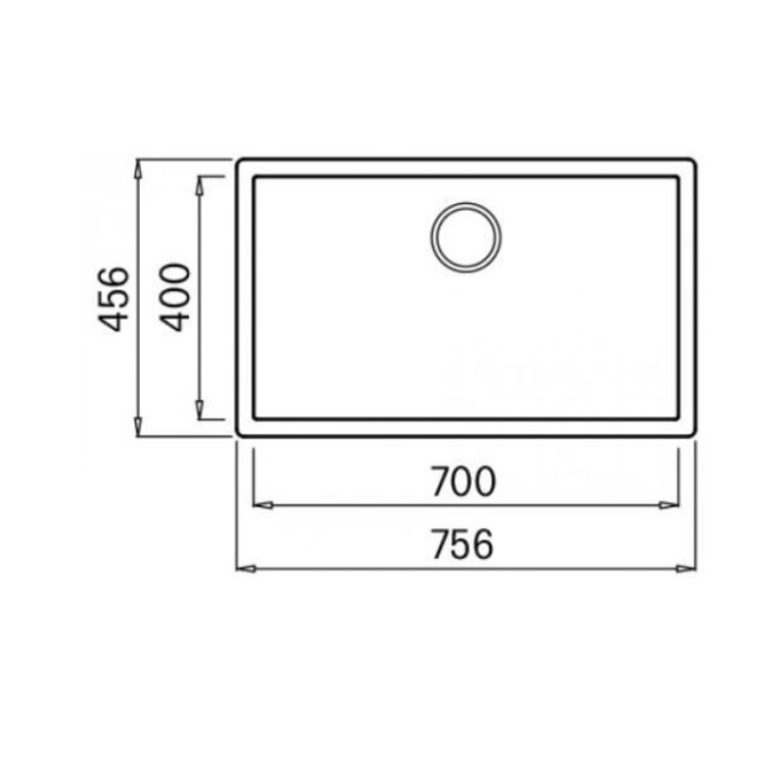 Zlewozmywak Elleci ZEN 130 756x456mm K83 Clay LKZ13083BKM