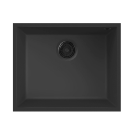 Zlewozmywak Elleci QUADRA 105 podwieszany 540x440mm G40 Tutto Nero LGQ10540BSOA66