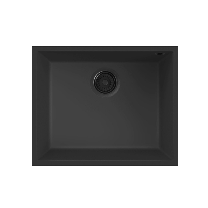 Zlewozmywak Elleci QUADRA 105 podwieszany 540x440mm G40 Tutto Nero LGQ10540BSOA66