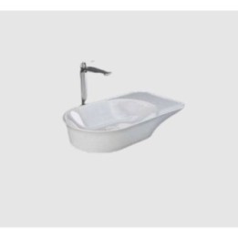 VALET Umywalka nablatowa 64 x 36 cm owalna VALCT6400AWHA RAK CERAMIC